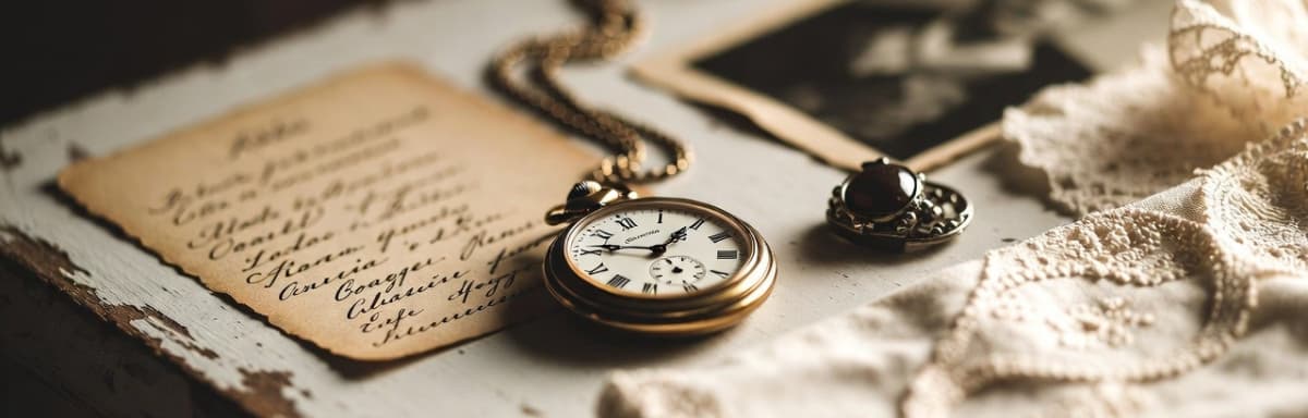 Family heirlooms, recipes, and traditions preserved as mementos